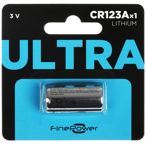 Купить Батарейка FinePower Ultra CR123 (CR123A/DL123A/R123)  5081159. Характеристики, отзывы и цены в Донецке