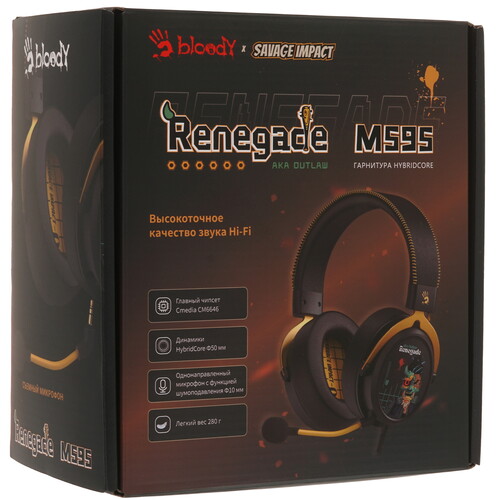 Купить Проводные наушники A4Tech Bloody M595 черный 2024  9196384. Характеристики, отзывы и цены в Донецке