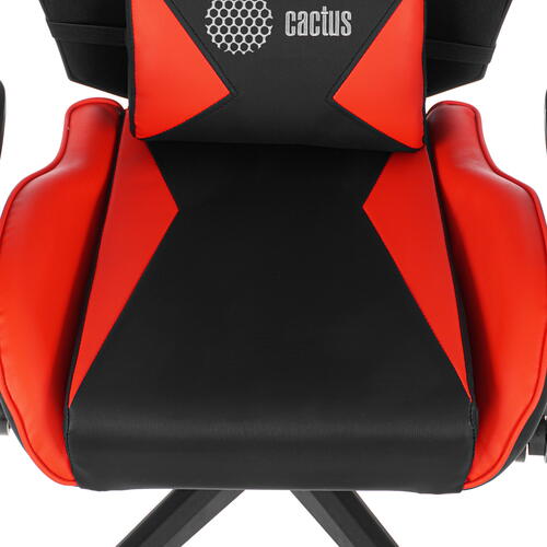 Купить Кресло игровое Cactus CS-CHR-090BLR красный  9936014. Характеристики, отзывы и цены в Донецке