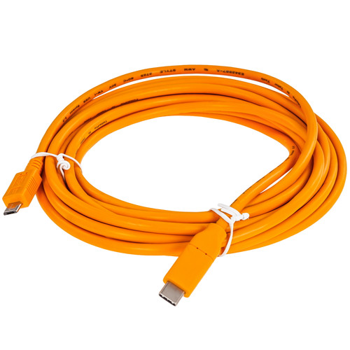 Купить Кабель Tether Tools micro USB-B - USB Type-C оранжевый  5605754. Характеристики, отзывы и цены в Донецке