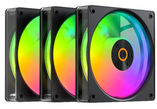 Купить Комплект реверсных вентиляторов Ocypus Gamma F12 Elite ARGB REVERSE BLADE [Gamma-F12-BK3AM01E-GL] черный  5632333. Характеристики, отзывы и цены в Донецке