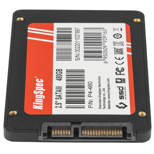 Купить 480 ГБ 2.5" SATA накопитель KingSpec P4-480  5459144. Характеристики, отзывы и цены в Донецке