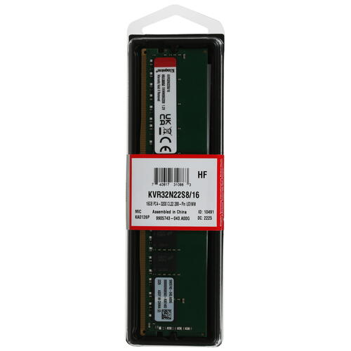 Купить Оперативная память Kingston ValueRAM [KVR32N22S8/16] 16 ГБ  5053525. Характеристики, отзывы и цены в Донецке