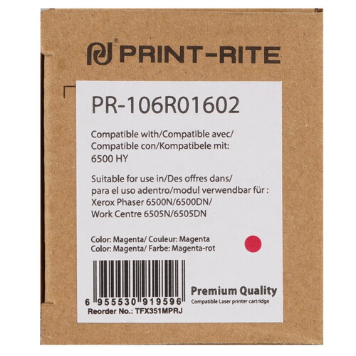 Купить Картридж лазерный Print-Rite PR-106R01602 пурпурный, с чипом  9101209. Характеристики, отзывы и цены в Донецке