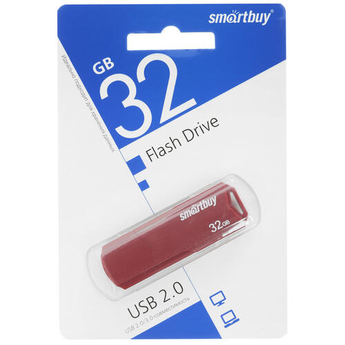 Купить Память USB Flash 32 ГБ Smartbuy Clue [SB32GBCLU-BG]  9055344. Характеристики, отзывы и цены в Донецке