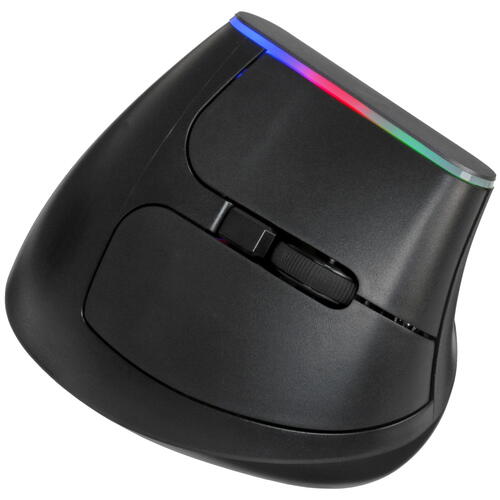 Купить Вертикальная мышь беспроводная DEXP WM-3007BU  черный  1663643. Характеристики, отзывы и цены в Донецке