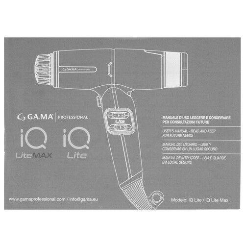 Купить Фен GA.MA IQ LITE синий/серебристый  9240469. Характеристики, отзывы и цены в Донецке