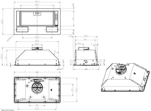 Купить Вытяжка полновстраиваемая Turboair LEI C GR/A/52 серый  9066696. Характеристики, отзывы и цены в Донецке