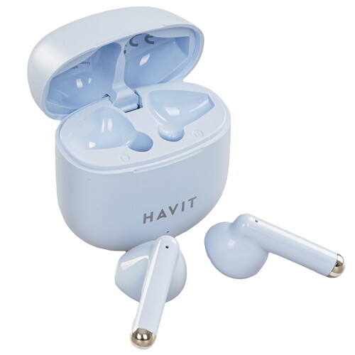 Купить Наушники TWS HAVIT TW976 голубой  9148821. Характеристики, отзывы и цены в Донецке