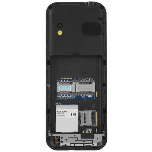 Купить Сотовый телефон Maxvi K21 черный  9922639. Характеристики, отзывы и цены в Донецке
