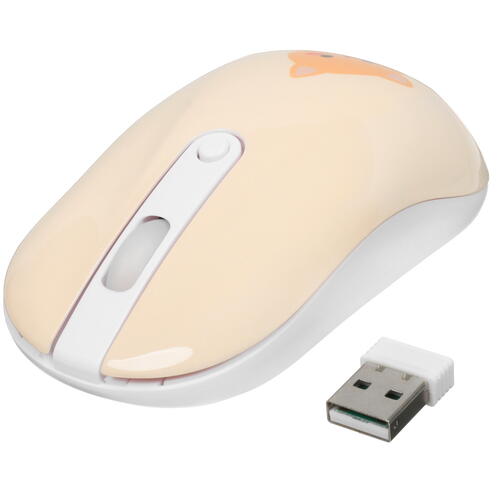 Купить Мышь беспроводная DEXP WM-311WU Cute cat  бежевый  5404132. Характеристики, отзывы и цены в Донецке