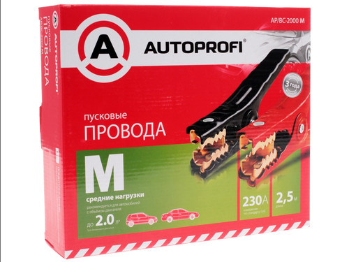 Купить Стартовые провода AUTOPROFI AP/BC-2000M  1073882. Характеристики, отзывы и цены в Донецке