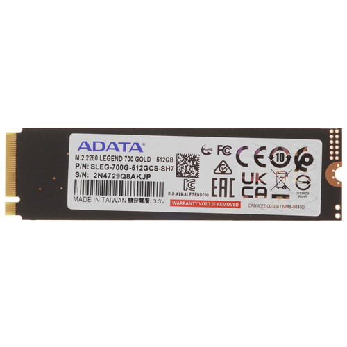 Купить 512 ГБ M.2 NVMe накопитель ADATA LEGEND 700 GOLD [SLEG-700G-512GCS-S48]  5449361. Характеристики, отзывы и цены в Донецке