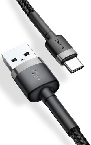 Купить Кабель круглый Baseus USB Type-C - USB 2.0 Type-A черный 3 м  9167109. Характеристики, отзывы и цены в Донецке