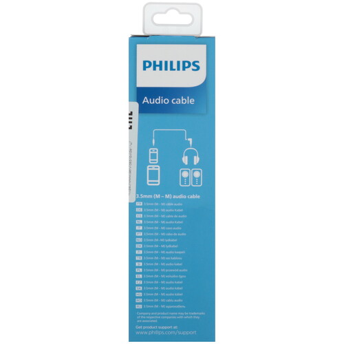 Купить Кабель   Philips jack 3.5 мм - jack 3.5 мм черный  5604558. Характеристики, отзывы и цены в Донецке