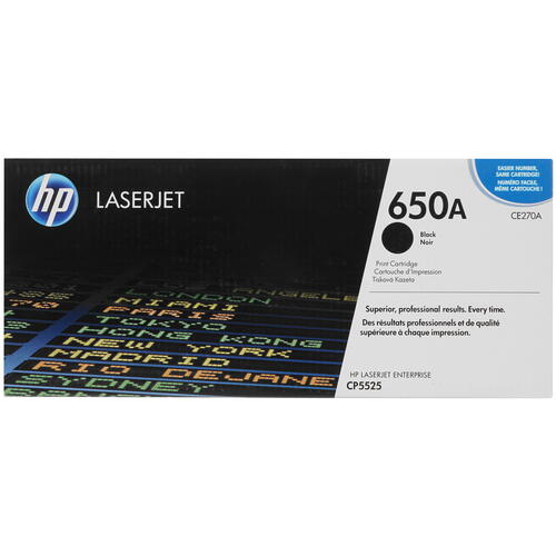 Купить Картридж лазерный HP 650A (CE270A) черный  1020045. Характеристики, отзывы и цены в Донецке