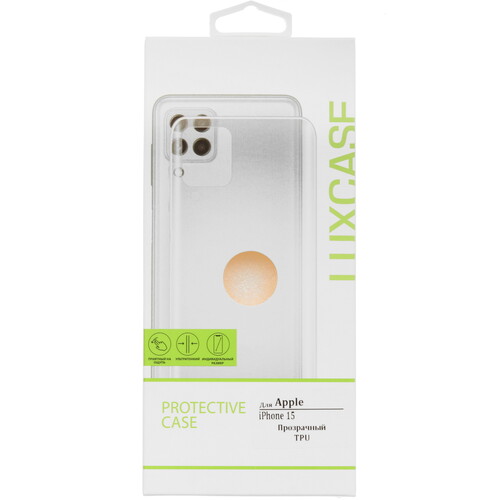 Купить Накладка  LuxCase для Apple iPhone 15 прозрачный  5637315. Характеристики, отзывы и цены в Донецке