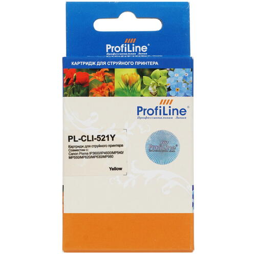 Купить Картридж ProfiLine PL-CLI521Y желтый  0186070. Характеристики, отзывы и цены в Донецке