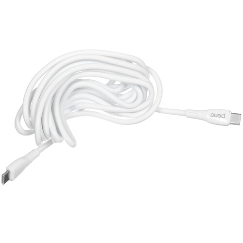Купить Кабель круглый PERO USB Type-C - USB Type-C белый 3 м  5474215. Характеристики, отзывы и цены в Донецке