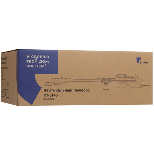 Купить Пылесос  вертикальный  Kitfort КТ-5143  черный  9060080. Характеристики, отзывы и цены в Донецке