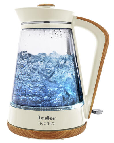 Купить Электрочайник Tesler KT-1750 бежевый  9057415. Характеристики, отзывы и цены в Донецке