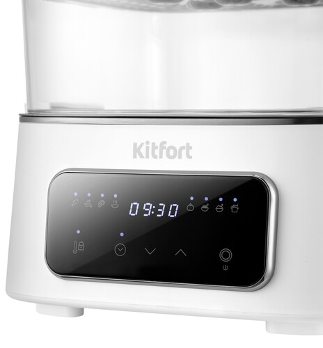 Купить Пароварка Kitfort КТ-6467 белый  9236262. Характеристики, отзывы и цены в Донецке