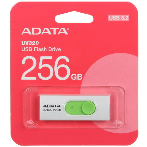 Купить Память USB Flash 256 ГБ A-Data UV320 [AUV320-256G-RWHGN]  5450280. Характеристики, отзывы и цены в Донецке