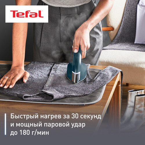 Купить Утюг-отпариватель Tefal DUO POWER JF4032E0 синий  5605385. Характеристики, отзывы и цены в Донецке