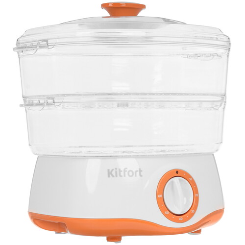 Купить Пароварка Kitfort KT-6452 белый  9180264. Характеристики, отзывы и цены в Донецке