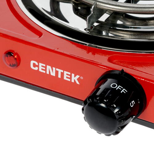Купить Плита компактная электрическая Centek CT-1508 красный  8142383. Характеристики, отзывы и цены в Донецке