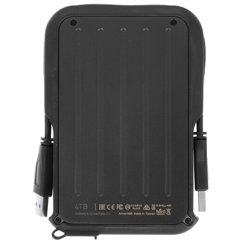 Купить 4 ТБ Внешний HDD Silicon Power Armor A66 [SP040TBPHD66LS3K]  5001325. Характеристики, отзывы и цены в Донецке
