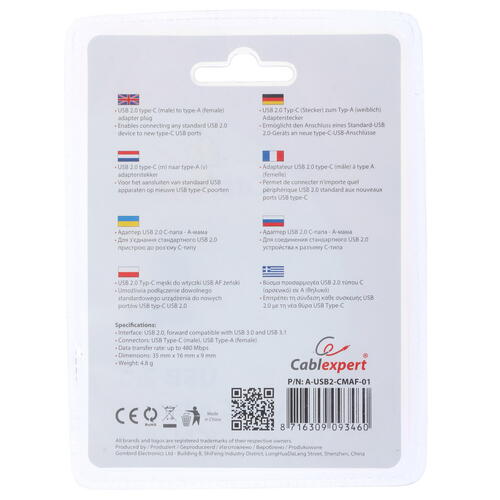 Купить Переходник Cablexpert  1247066. Характеристики, отзывы и цены в Донецке