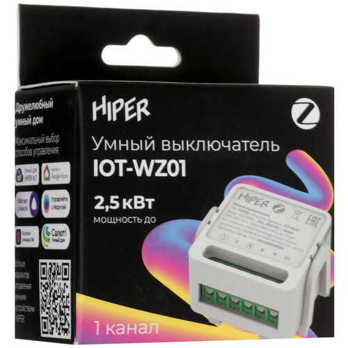 Купить Умное реле HIPER IoT Switch IOT-WZ01  5491801. Характеристики, отзывы и цены в Донецке