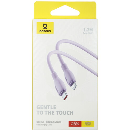 Купить Кабель круглый Baseus Lightning 8-pin - USB Type-C фиолетовый 1.2 м  5495750. Характеристики, отзывы и цены в Донецке