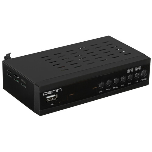 Купить Приставка для цифрового ТВ DENN DDT265 черный  5621435. Характеристики, отзывы и цены в Донецке