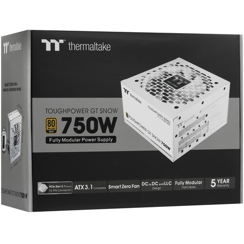 Купить Блок питания Thermaltake Toughpower GT 750W Snow  5489393. Характеристики, отзывы и цены в Донецке