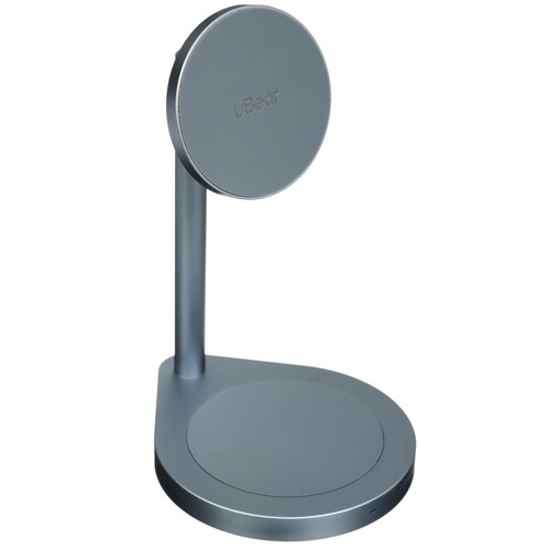 Купить Беспроводное зарядное устройство uBear Stage 2-in-1 серый  5466096. Характеристики, отзывы и цены в Донецке