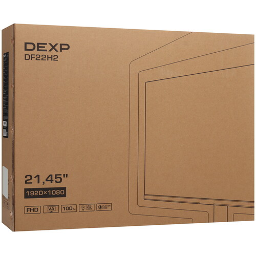 Купить 21.45" Монитор DEXP DF22H2 черный  9077554. Характеристики, отзывы и цены в Донецке