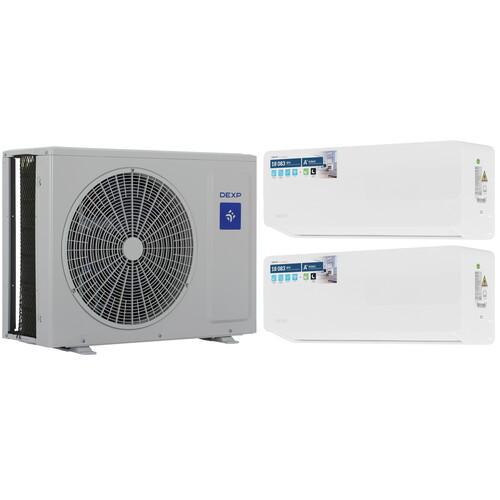 Купить Кондиционер настенный мультисплит-система DEXP MS-CHD9/18KINV белый  9195535. Характеристики, отзывы и цены в Донецке