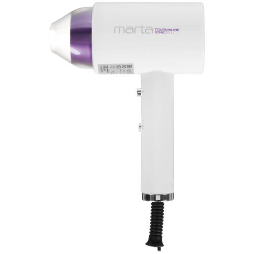 Купить Фен MARTA MT-1263 белый/фиолетовый  5365458. Характеристики, отзывы и цены в Донецке