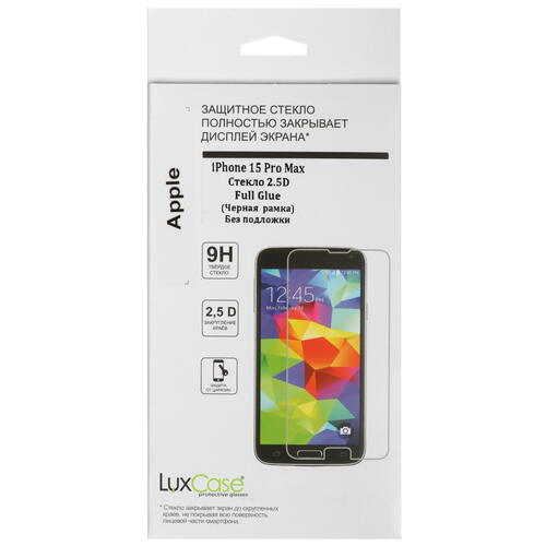 Купить Защитное стекло LuxCase для экрана Apple iPhone 15 Pro Max  5453705. Характеристики, отзывы и цены в Донецке