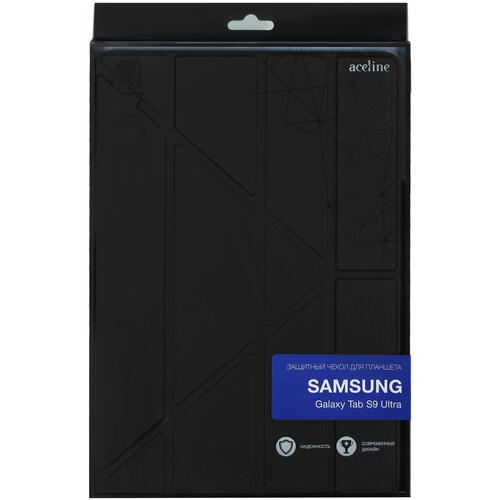 Купить Чехол-книжка Aceline Origami для Samsung Galaxy Tab S9 Ultra черный  5434139. Характеристики, отзывы и цены в Донецке