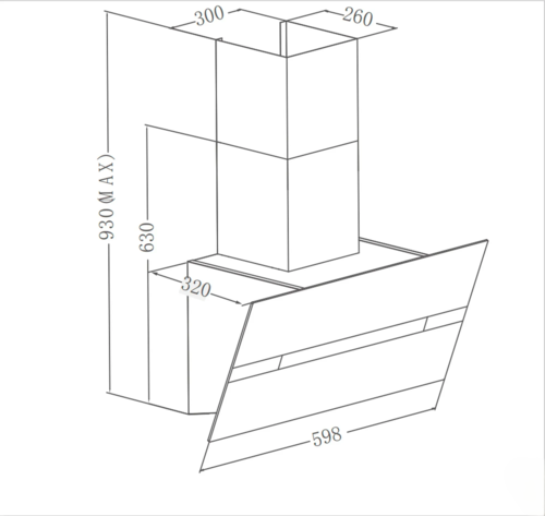 Купить Вытяжка наклонная Meferi AIRBOX60BK COMFORT PLUS черный/черный  9270618. Характеристики, отзывы и цены в Донецке