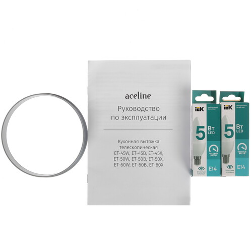 Купить Вытяжка телескопическая Aceline ET-60X серебристый/серебристый  9071828. Характеристики, отзывы и цены в Донецке