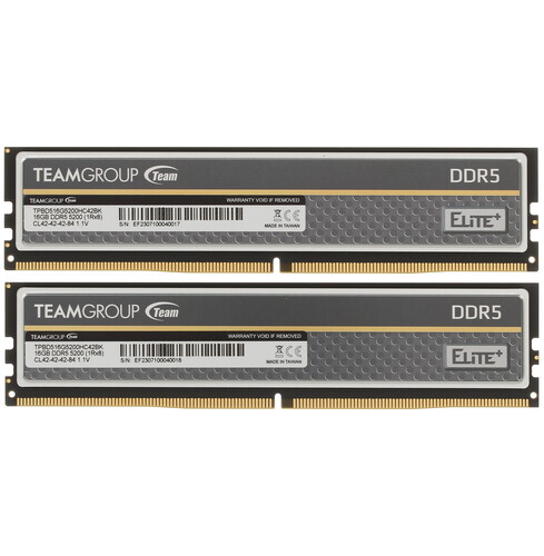 Купить Оперативная память Team Group T-Force Elite Plus [TPBD532G5200HC42DC01] 32 ГБ  5422204. Характеристики, отзывы и цены в Донецке