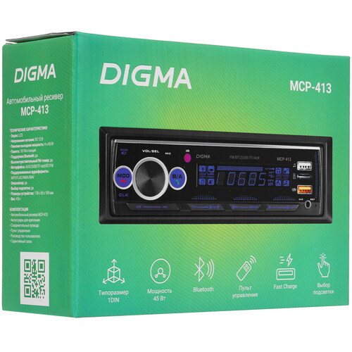 Купить Автопроигрыватель Digma MCP-413  5483782. Характеристики, отзывы и цены в Донецке