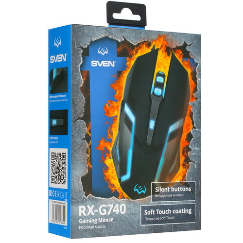 Купить Мышь проводная SVEN RX-G740  1609144. Характеристики, отзывы и цены в Донецке