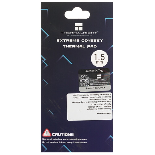 Купить Термопрокладка Thermalright Extreme Odyssey [TREO.85.45.15]  5615699. Характеристики, отзывы и цены в Донецке