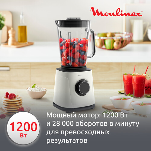 Купить Блендер стационарный Moulinex LM771AF0 белый  9228033. Характеристики, отзывы и цены в Донецке