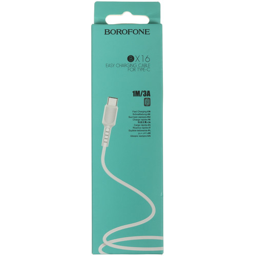 Купить Кабель Borofone USB Type-C - USB Type-A белый  5458197. Характеристики, отзывы и цены в Донецке